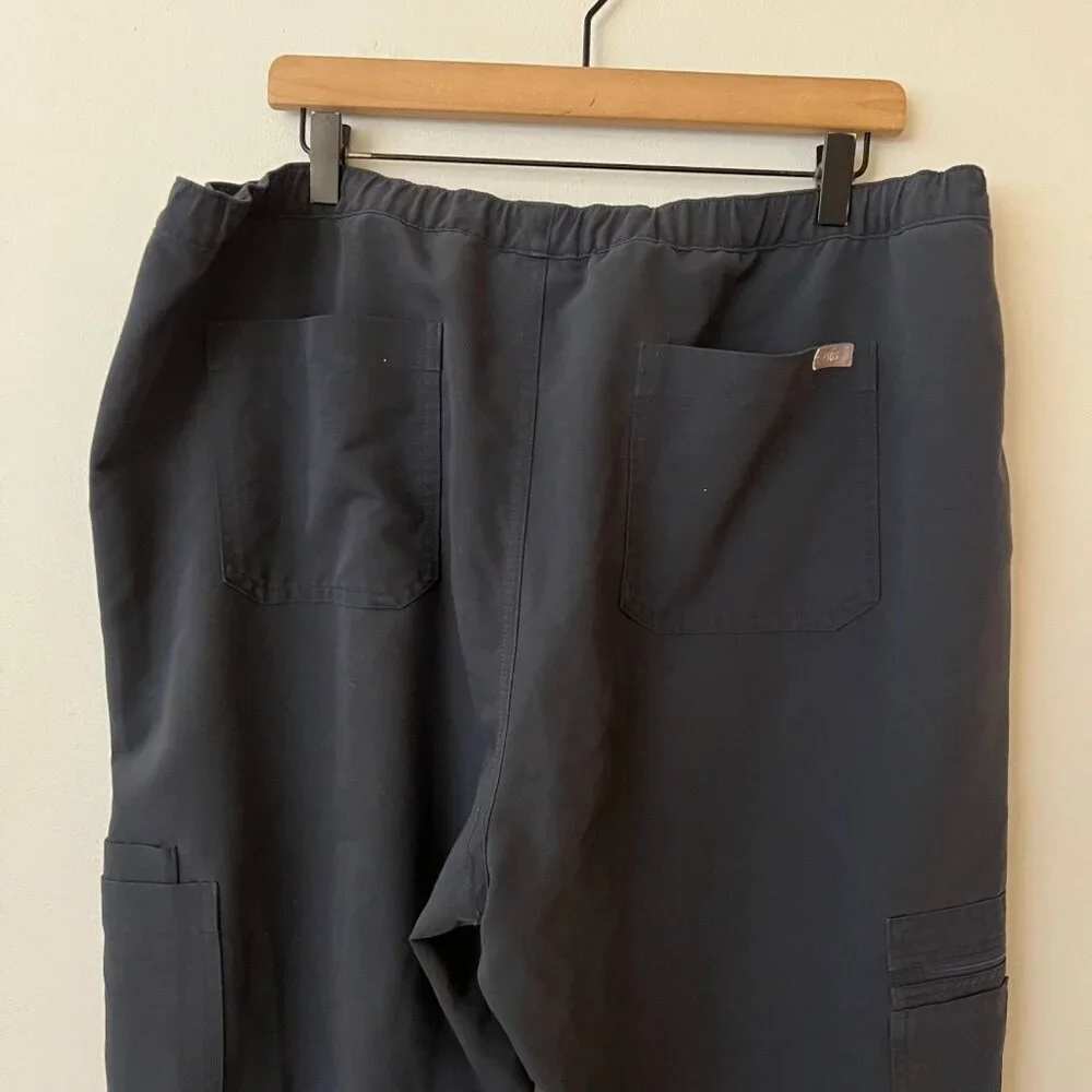 Figs Cairo Cargo Scrub Pants Dark Blue Men's Size XXL Tall